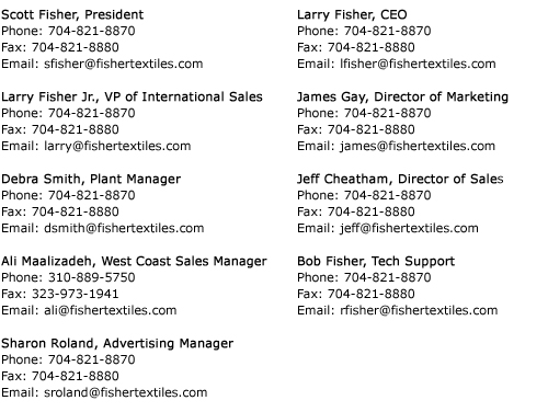 Fisher Textiles Inc.